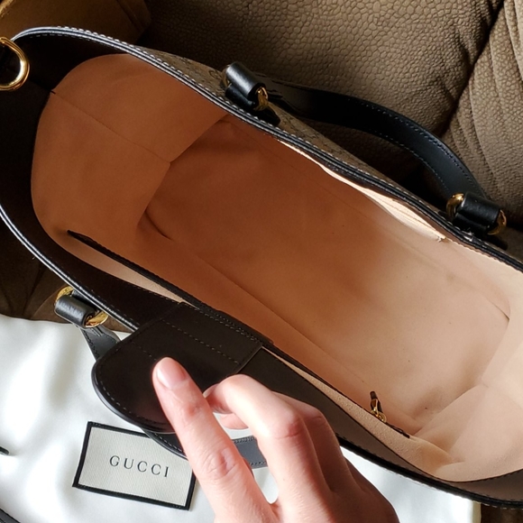 Gucci supreme bee small monogrammed tote - Picture 13 of 16